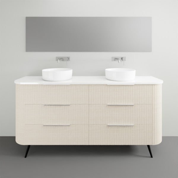 Marquis Shore Floor Standing Vanity on Legs - 1800 Double Bowl | The Blue Space