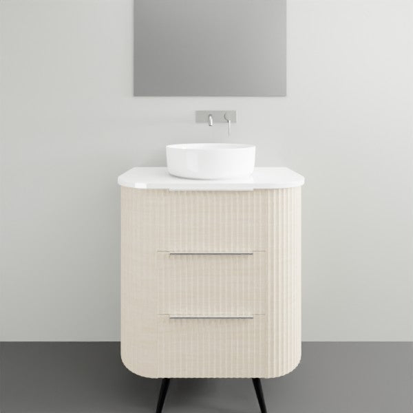 Marquis Shore Floor Standing Vanity on Legs with Symphony Solid Surface Top and Basin