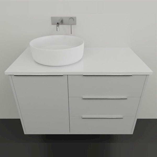 Marquis Shortland Wall Hung Vanity with Symphony Solid Surface Top and Basin