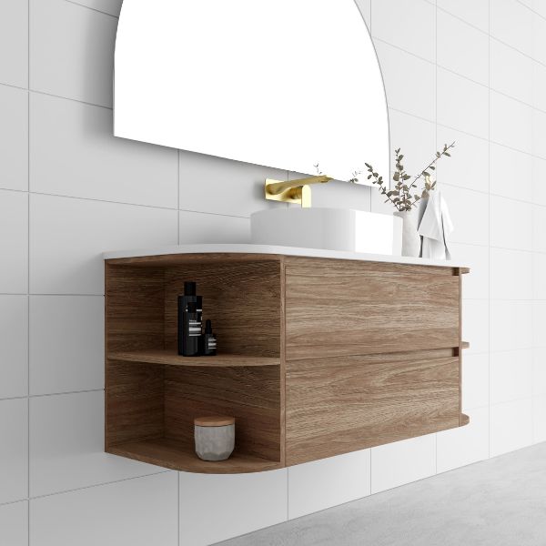 Marquis Avion Wall Hung Vanity with Caesarstone, Vasari or Dekton Top and Basin