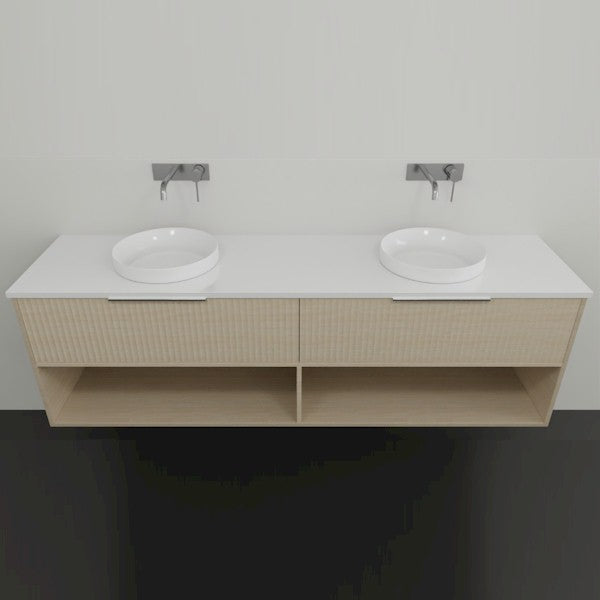 Marquis Merewether Wall Hung Vanity - 1800mm Double Bowl | The Blue Space
