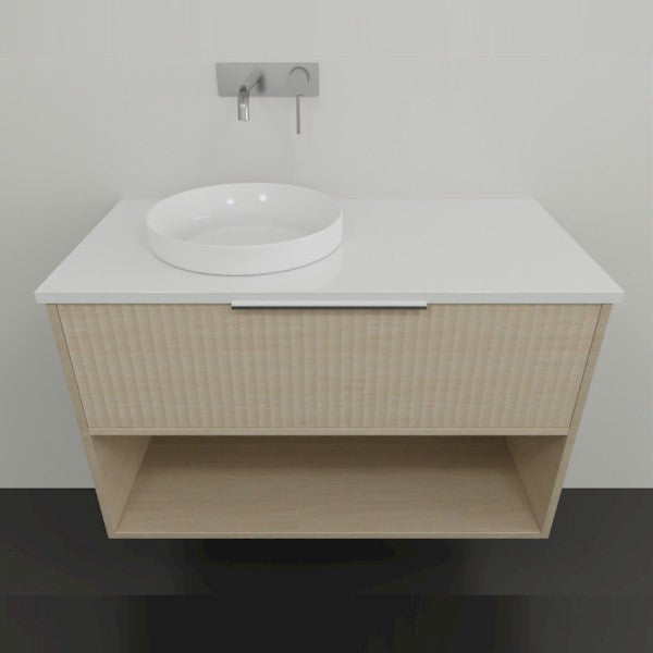 Marquis Merewether Wall Hung Vanity - 900mm Offset Bowl | The Blue Space