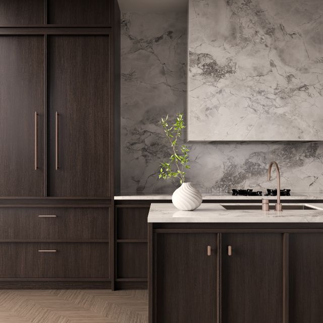 Meir Oppen T-Pull Cabinet Handle Champagne