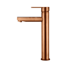 Meir Paddle Round Tall Basin Mixer Lustre Bronze