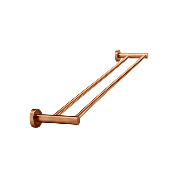 Meir Round Double Towel Rail 600mm Lustre Bronze