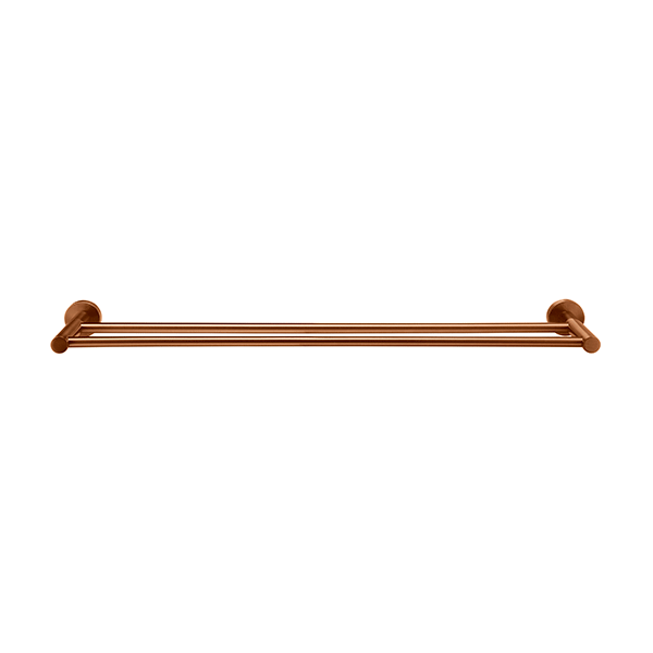 Meir Round Double Towel Rail 600mm Lustre Bronze