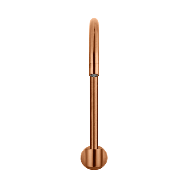 Meir Round Lustre Bronze High Rise Spout front view