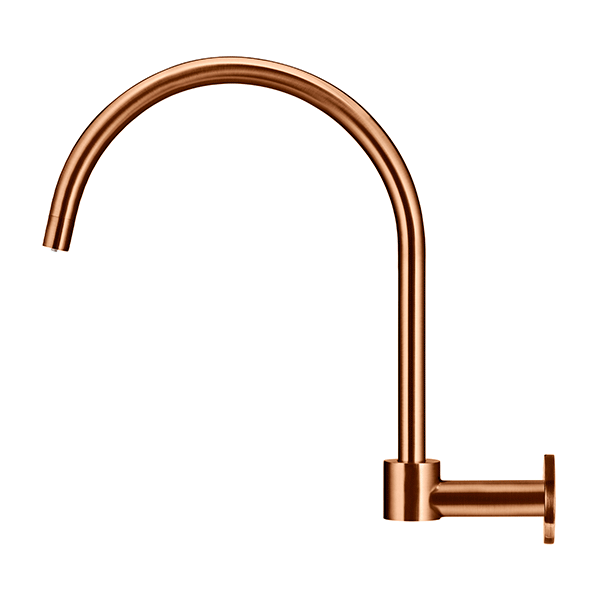 Meir Round Lustre Bronze High Rise Spout side view