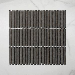 Middleton Grey Smoke Kit Kat Porcelain Mosaic Tile 12x92mm