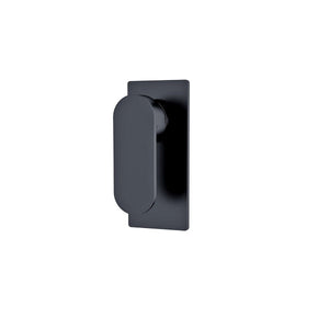 Nero Ecco Shower Mixer 80mm Round Plate Matte Black