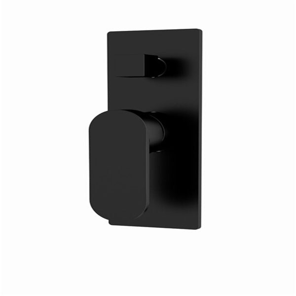 Nero Ecco Shower Mixer With Divertor Matte Black | The Blue Space