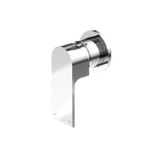 Nero Bianca Shower Mixer with 80mm Round Backplate in Chrome - The Blue Space