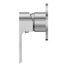 Nero Bianca Shower Mixer with 80mm Round Backplate in Chrome - The Blue Space