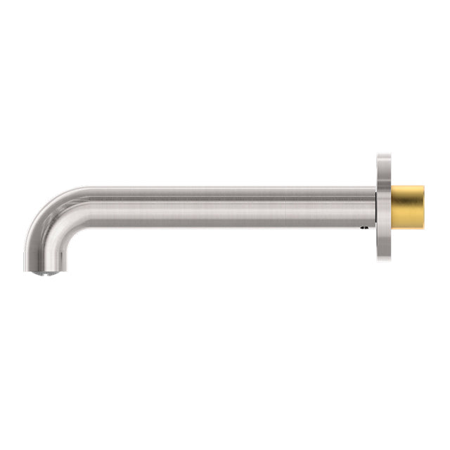 Nero Mecca Basin/Bath Spout Only 185mm Brushed Nickel