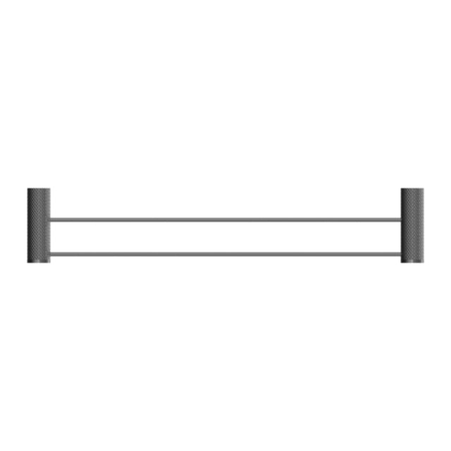 Nero Opal Double Towel Rail 800mm Graphite
