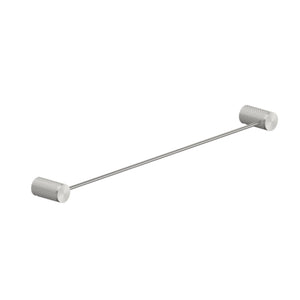 Nero Opal Single Towel Rail 800mm Brushed Nickel