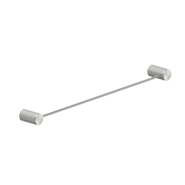 Nero Opal Single Towel Rail 800mm Brushed Nickel