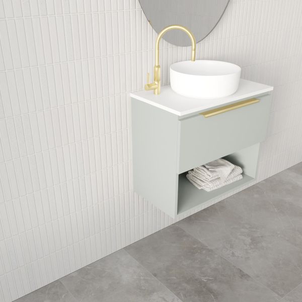 Marquis Oxford Ensuite1 Vanity - 600mm Centre Bowl Side | The Blue Space