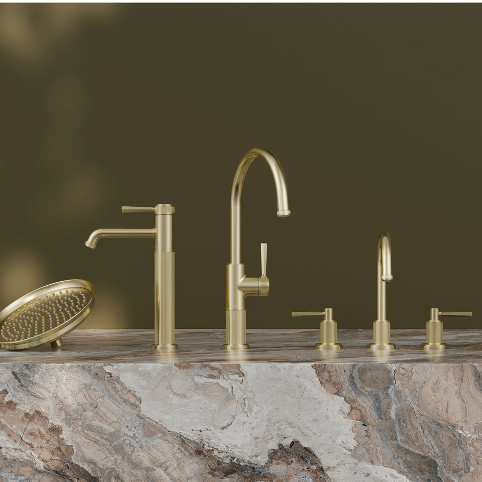 Phoenix Wiltern Vessel Mixer - Brushed Gold