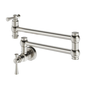 Phoenix Cromford Wall Mounted Pot Filler Brushed Nickel