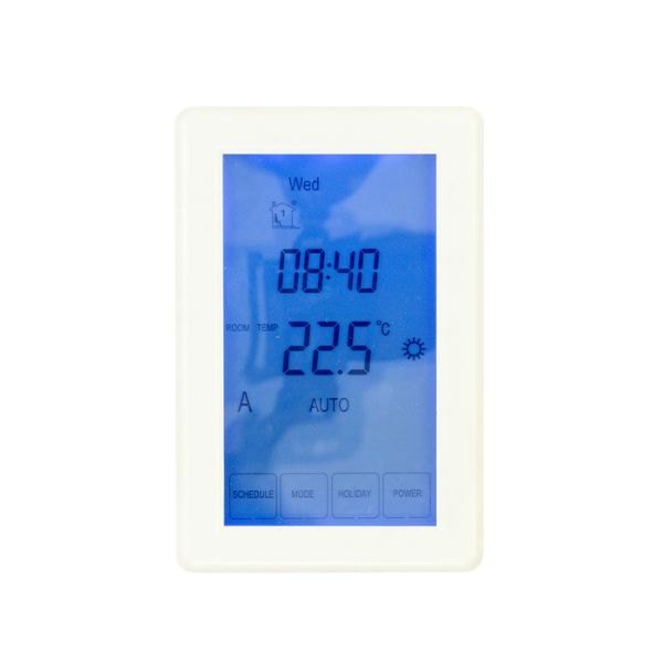 Radiant Touchscreen Dual Thermostat/Timer White Vertical