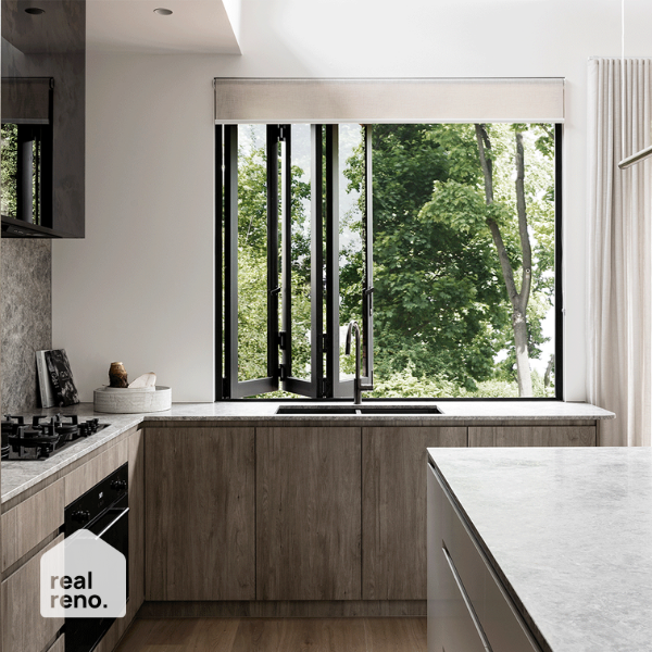 Meir Single Bowl PVD Kitchen Sink 860mm - Gunmetal Black -The Blue Space Real Reno