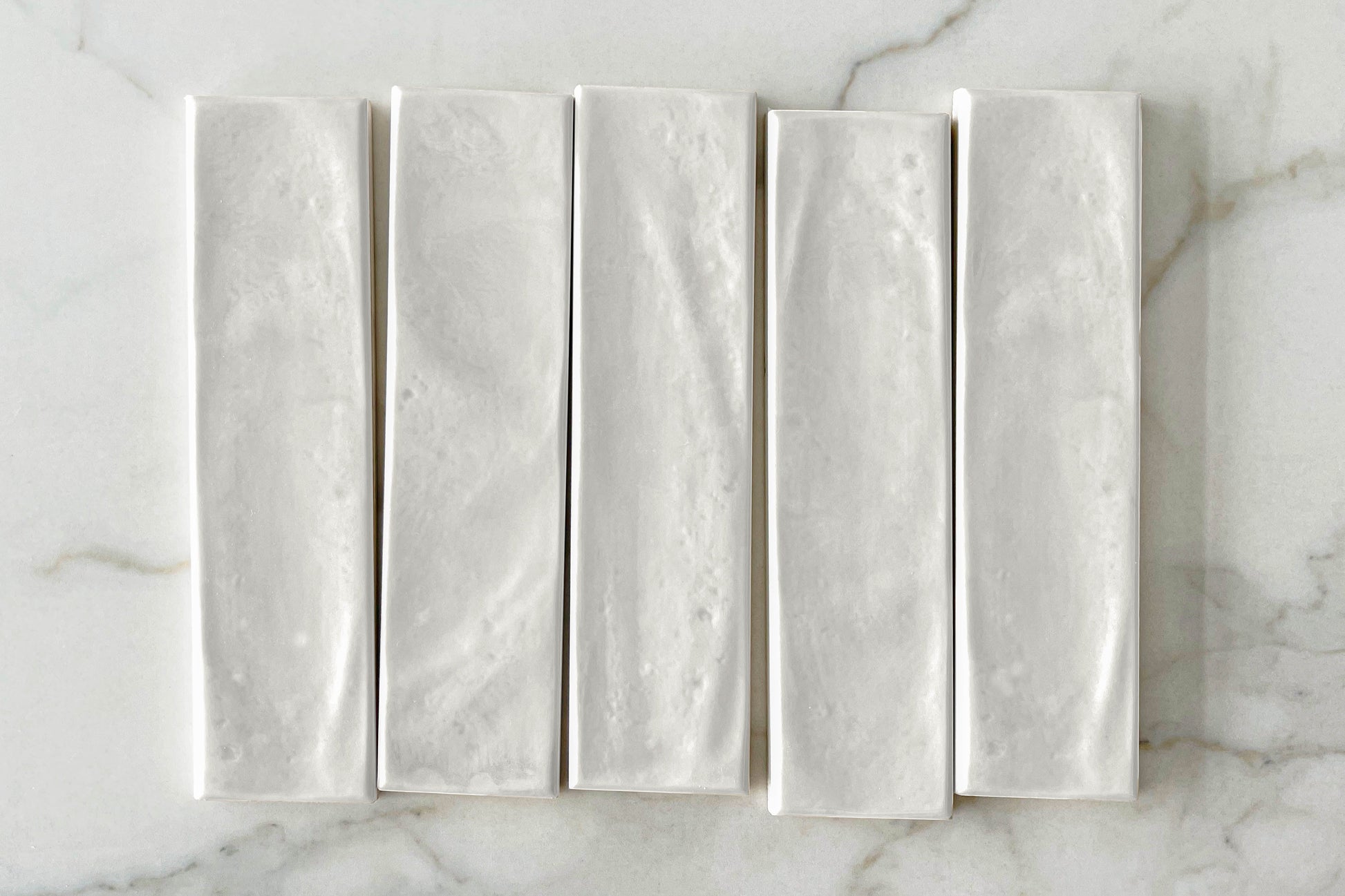 Bianco Rylee Subway Tile Sample - Tile and Bath Co