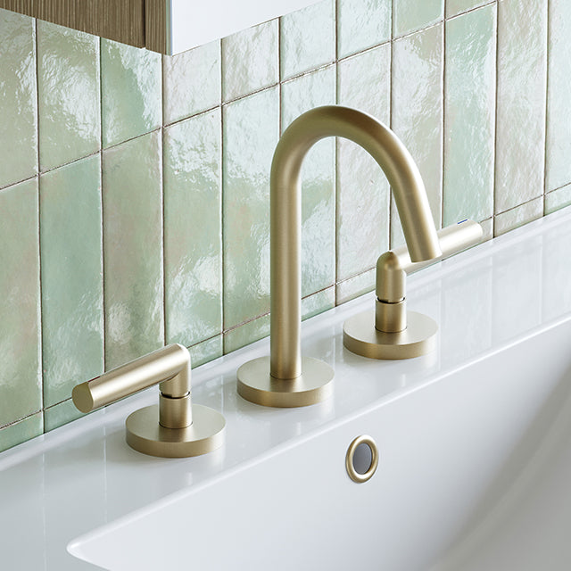 Phoenix Vivid Slimline Plus Lever Basin Set Brushed Gold