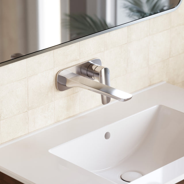 Caroma Contura II 180mm Wall Basin/Bath Mixer - Chrome 849051C6AF