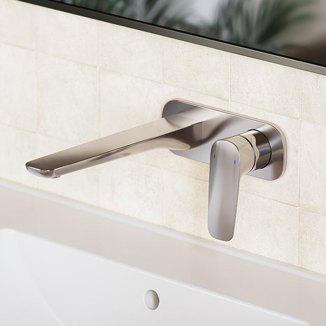 Caroma Contura II 180mm Wall Basin/Bath Mixer - Chrome