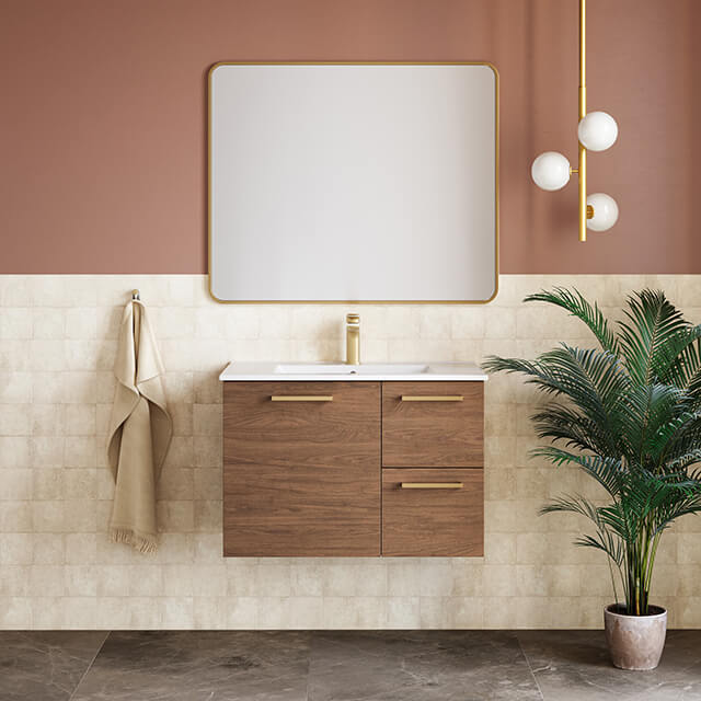 Timberline Nevada Wall Hung Vanity with Alpha Ceramic Top