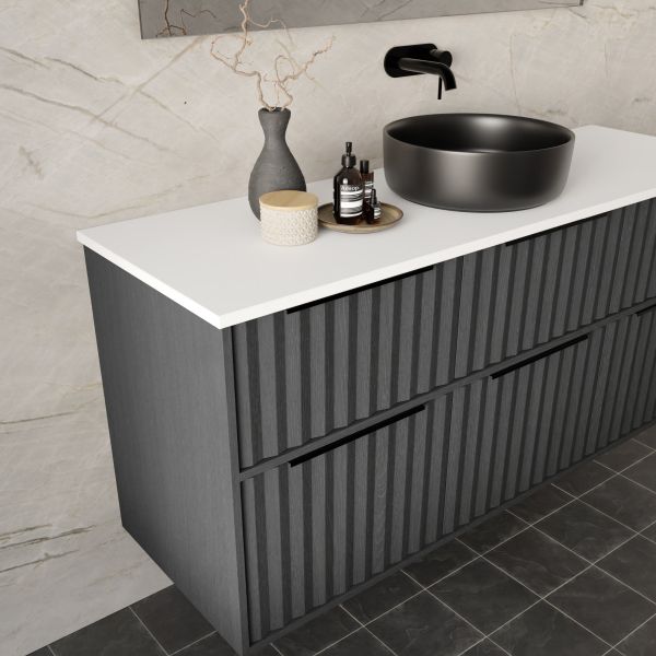 Marquis Salamander7 Wall Hung Vanity - 1500 Centre Bowl Side | The Blue Space