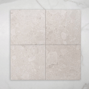 Southside White Terrazzo Matt P3 Porcelain Tile 300x300mm