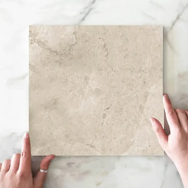Tan Tilly Tundra Stone Look Tile Matte Tech Grip 300 x 300 x 10mm Porcelain