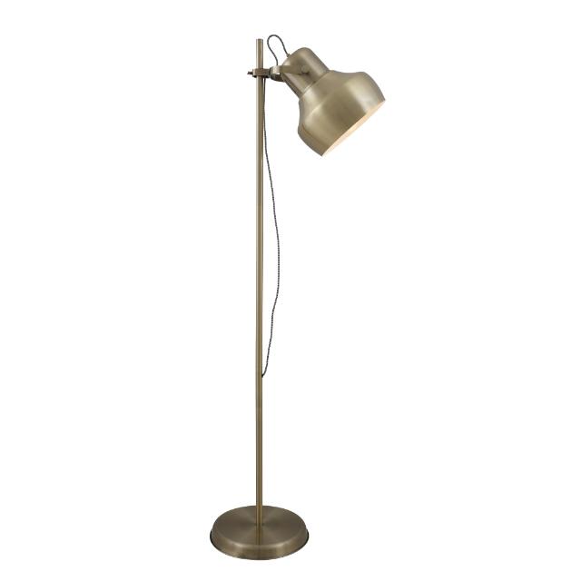 Telbix Grande Floor Lamp E27 Antique Brass GRANDEFL-AB - The Blue Space