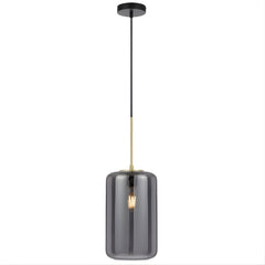 Telbix Korova Medium Pendant Light E27 Smoke