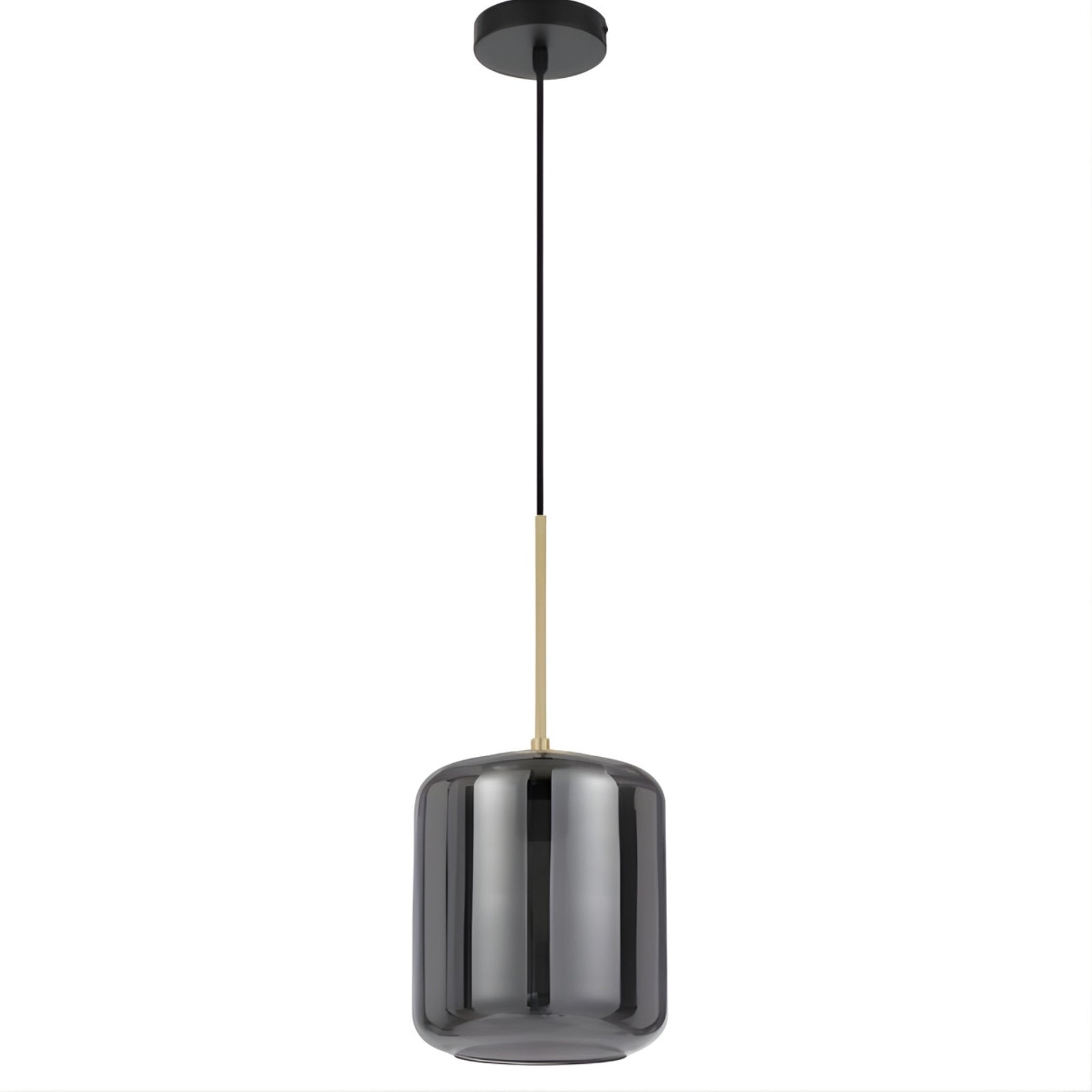 Telbix Korova Small Pendant Light E27 Smoke KOROVAPES-BRSSM - The Blue Space