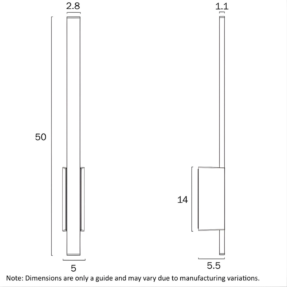Telbix Masto Exterior Wall Light LED White