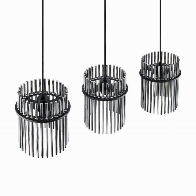 Telbix Quilo 3Light Bar Pendant Light E27  QUILOPE3B-BKSM - The Blue Space