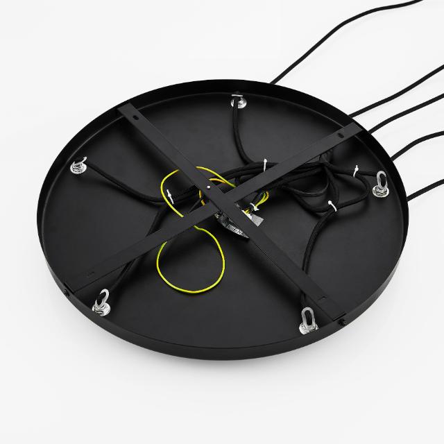 Telbix Quilo 5 Light Pendant Light E27  QUILOPE5-BKSM - The Blue Space