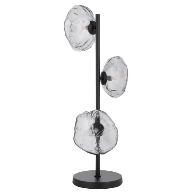 Telbix Zecca Table Lamp G9 Black Smoke ZECCATL3-BKSM - The Blue Space