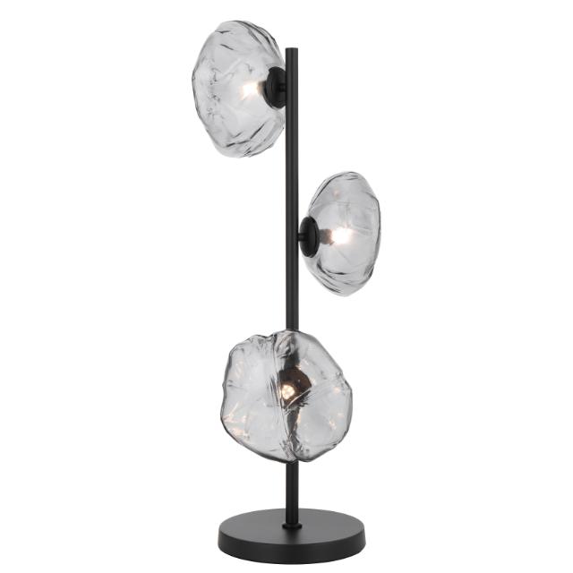 Telbix Zecca Table Lamp G9 Black Smoke ZECCATL3-BKSM - The Blue Space