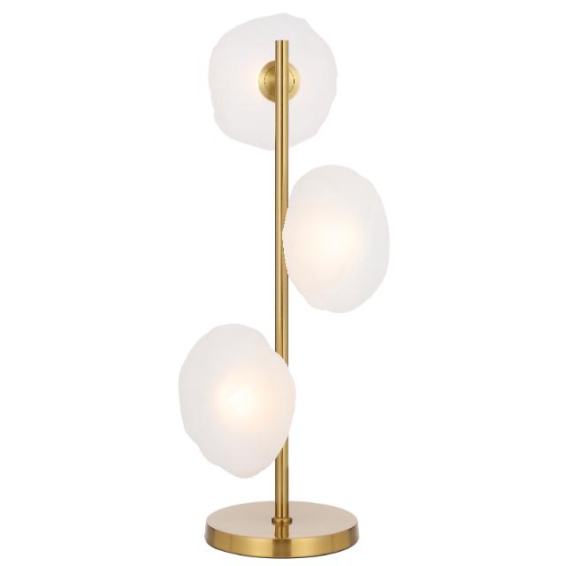 Telbix Zecca Table Lamp G9 Gold Frost ZECCATL3-AGFR - The Blue Space