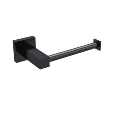 Meir Square Matte Black Toilet Roll Holder - The Blue Space