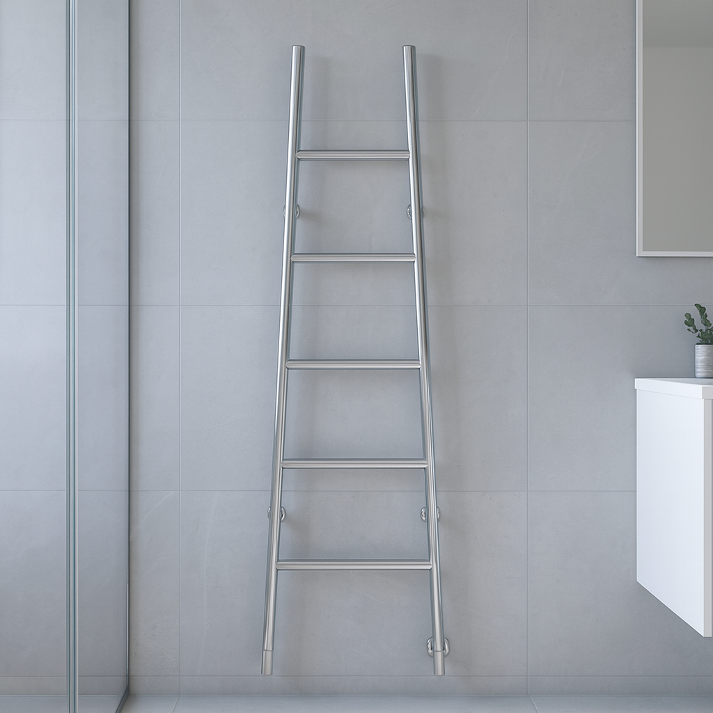 Thermogroup Jeeves Tangent L Heated Towel Rail Chrome 520mm