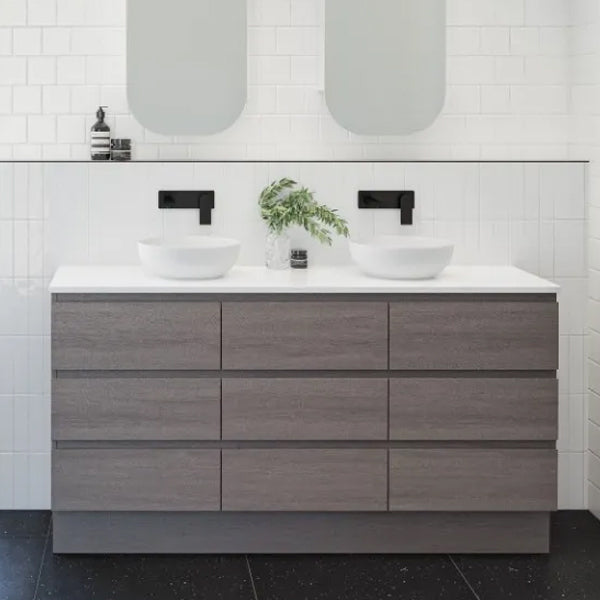 Timberline Ashton Floor Standing Vanity with Silk Surface Top & Basin