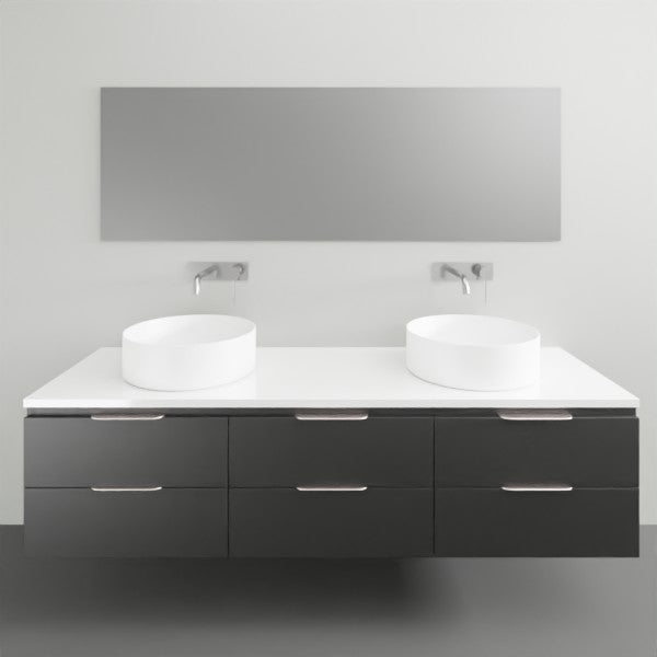 Timberline Ashton Wall Hung Vanity with Silk Surface Top & Basin - 1500mm Double Basin | The Blue Space