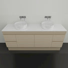 Timberline Bargo Floor Standing Vanity with Silksurface Top and Basin - 1800 Double | The Blue Space