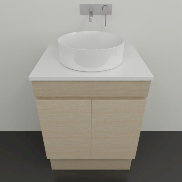 Timberline Bargo Floor Standing Vanity with Silksurface Top and Basin - 600 | The Blue Space