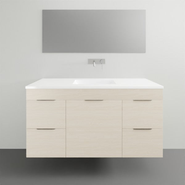 Timberline Bargo Wall Hung Vanity with Alpha Ceramic Top - 1200mm Single Basin | The Blue Space